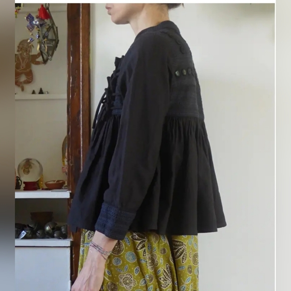 Ulla Johnson Indian Inspired Sunita Jacket with Pleats and Embroidery. Size  med - Picture 11 of 12